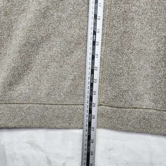 Greg Norman Mens Quarter Zip Pullover Sweater XL TG Beige Heathered Fleece Golf - Picture 5 of 8